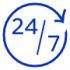 24 7 customer service icons