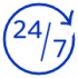 24 7 customer service icons